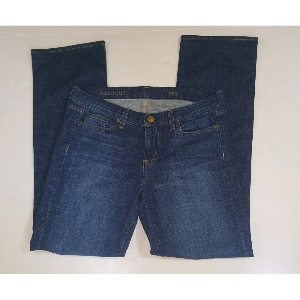 J. Crew Women's Bootcut Jeans‎ Size 29 S Dark Wash Cotton Elastane Made In USA